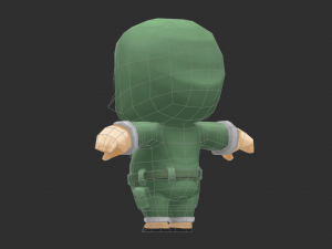 Cute Boy Hand-Painted Low-Poly 3D Game Assets 3D Model