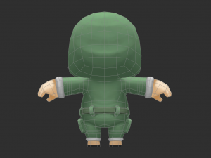 Cute Boy Hand-Painted Low-Poly 3D Game Assets 3D Model
