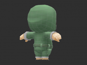 Cute Boy Hand-Painted Low-Poly 3D Game Assets 3D Model