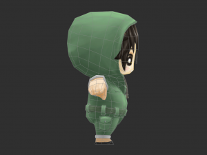 Cute Boy Hand-Painted Low-Poly 3D Game Assets 3D Model