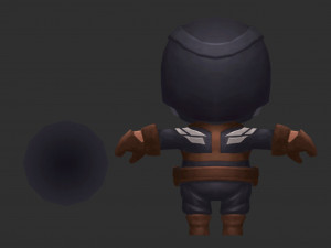 Captain America 4 Hand-Painted Low-Poly 3D Game Assets 3D मॉडल