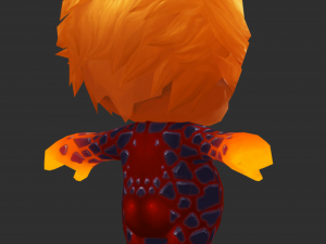Fire Man 3 Hand-Painted Low-Poly 3D Game Assets 3D 모델