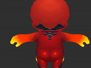 Fire Man 4 Hand-Painted Low-Poly 3D Game Assets 3D Model