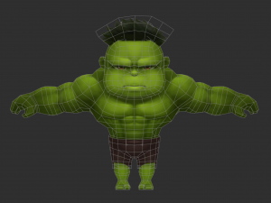 Hulk 1 Hand-Painted Low-Poly 3D Game Assets Model 3D