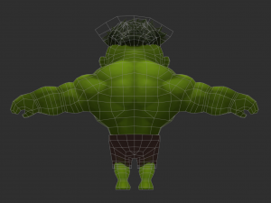 Hulk 1 Hand-Painted Low-Poly 3D Game Assets Model 3D