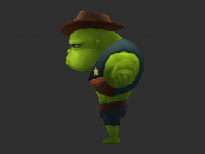 Hulk 2 Hand-Painted Low-Poly 3D Game Assets Model 3D