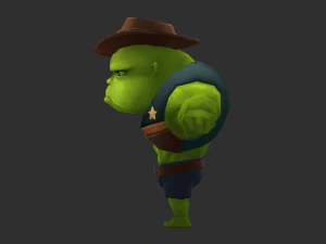 Hulk 2 Hand-Painted Low-Poly 3D Game Assets 3D Model