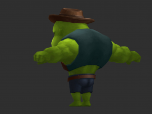Hulk 2 Hand-Painted Low-Poly 3D Game Assets Model 3D