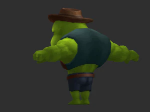 Hulk 2 Hand-Painted Low-Poly 3D Game Assets 3D Model