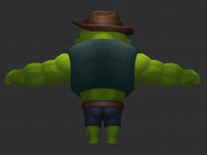 Hulk 2 Hand-Painted Low-Poly 3D Game Assets Model 3D