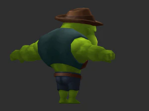 Hulk 2 Hand-Painted Low-Poly 3D Game Assets 3D Model