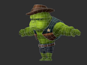 Hulk 2 Hand-Painted Low-Poly 3D Game Assets 3D Model