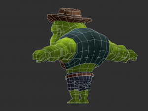 Hulk 2 Hand-Painted Low-Poly 3D Game Assets Model 3D