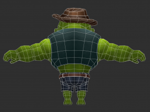 Hulk 2 Hand-Painted Low-Poly 3D Game Assets Model 3D