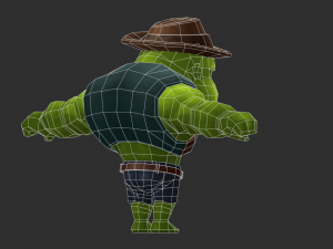 Hulk 2 Hand-Painted Low-Poly 3D Game Assets Model 3D