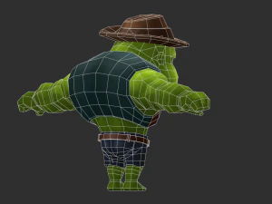 Hulk 2 Hand-Painted Low-Poly 3D Game Assets 3D Model