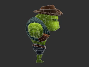 Hulk 2 Hand-Painted Low-Poly 3D Game Assets 3D Model