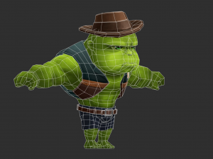 Hulk 2 Hand-Painted Low-Poly 3D Game Assets Model 3D