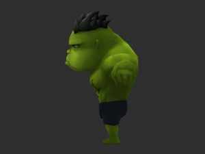 Hulk 3 Hand-Painted Low-Poly 3D Game Assets 3D Model