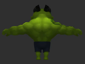 Hulk 3 Hand-Painted Low-Poly 3D Game Assets 3D Model