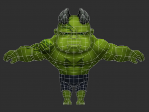 Hulk 3 Hand-Painted Low-Poly 3D Game Assets 3D Model
