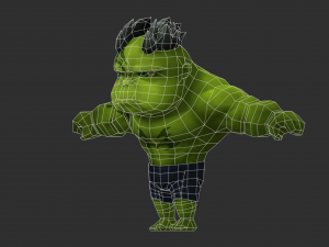 Hulk 3 Hand-Painted Low-Poly 3D Game Assets 3D Model