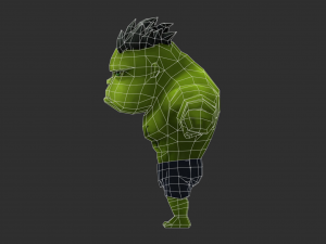 Hulk 3 Hand-Painted Low-Poly 3D Game Assets 3D Model