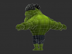 Hulk 3 Hand-Painted Low-Poly 3D Game Assets 3D Model