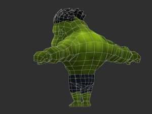 Hulk 3 Hand-Painted Low-Poly 3D Game Assets 3D Model