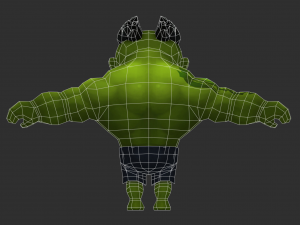 Hulk 3 Hand-Painted Low-Poly 3D Game Assets 3D Model