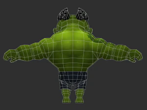 Hulk 3 Hand-Painted Low-Poly 3D Game Assets 3D Model