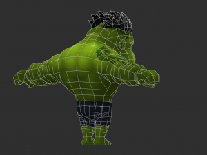 Hulk 3 Hand-Painted Low-Poly 3D Game Assets 3D Model