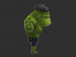 Hulk 3 Hand-Painted Low-Poly 3D Game Assets 3D Model