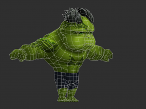 Hulk 3 Hand-Painted Low-Poly 3D Game Assets 3D Model