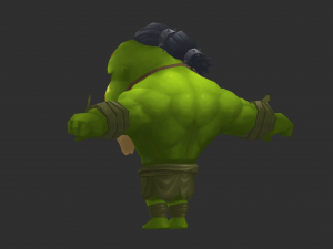 Hulk 4 Hand-Painted Low-Poly 3D Game Assets Model 3D