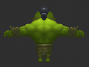 Hulk 4 Hand-Painted Low-Poly 3D Game Assets Model 3D