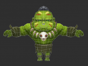 Hulk 4 Hand-Painted Low-Poly 3D Game Assets Model 3D