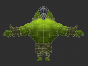 Hulk 4 Hand-Painted Low-Poly 3D Game Assets Model 3D