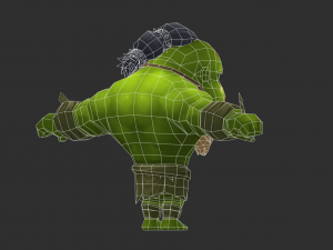 Hulk 4 Hand-Painted Low-Poly 3D Game Assets Model 3D