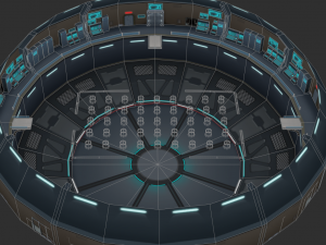 Metal Map Hand-Painted Game Assets 3D Model