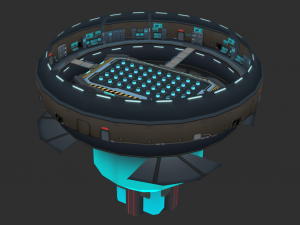 Metal Map Hand-Painted Game Assets 3D Model