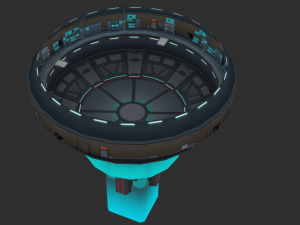Metal Map Hand-Painted Game Assets 3D Model