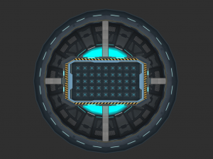 Metal Map Hand-Painted Game Assets 3D Model