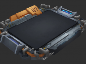 Factory Map Hand-Painted Game Assets Model 3D