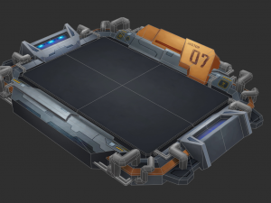 Factory Map Hand-Painted Game Assets Model 3D