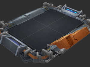 Factory Map Hand-Painted Game Assets Model 3D