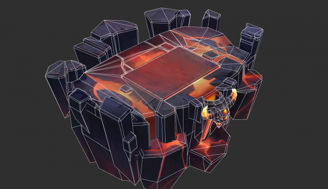 Volcano Map Hand-Painted Game Assets 3D Модель In Всё Для Игр 3DExport