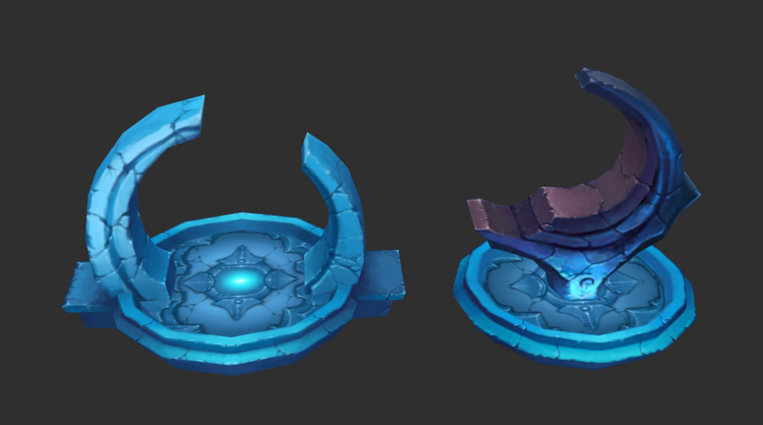 Ice Tower Hand-Painted Game Assets 3D Model .c4d .max .obj .3ds .fbx .stl .blend 