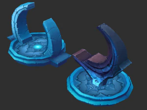 Ice Tower Hand-Painted Game Assets 3D Model