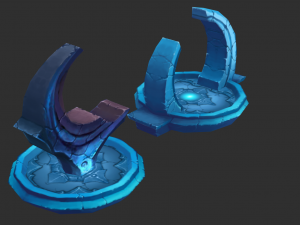 Ice Tower Hand-Painted Game Assets 3D-Modell